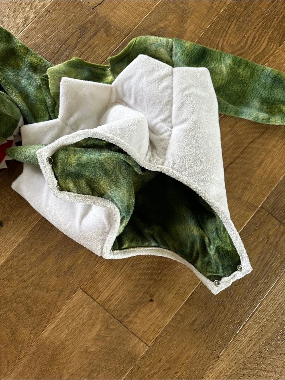 Pottery Barn Kids Green White Dino Egg Baby Costume
